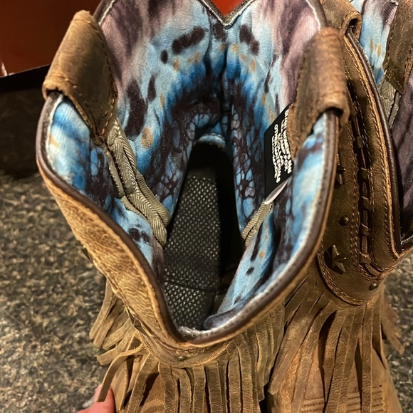 Dingo fringed cowgirl boots. gorgeous boots that have never been worn size 8.5 - Picture 5 of 13